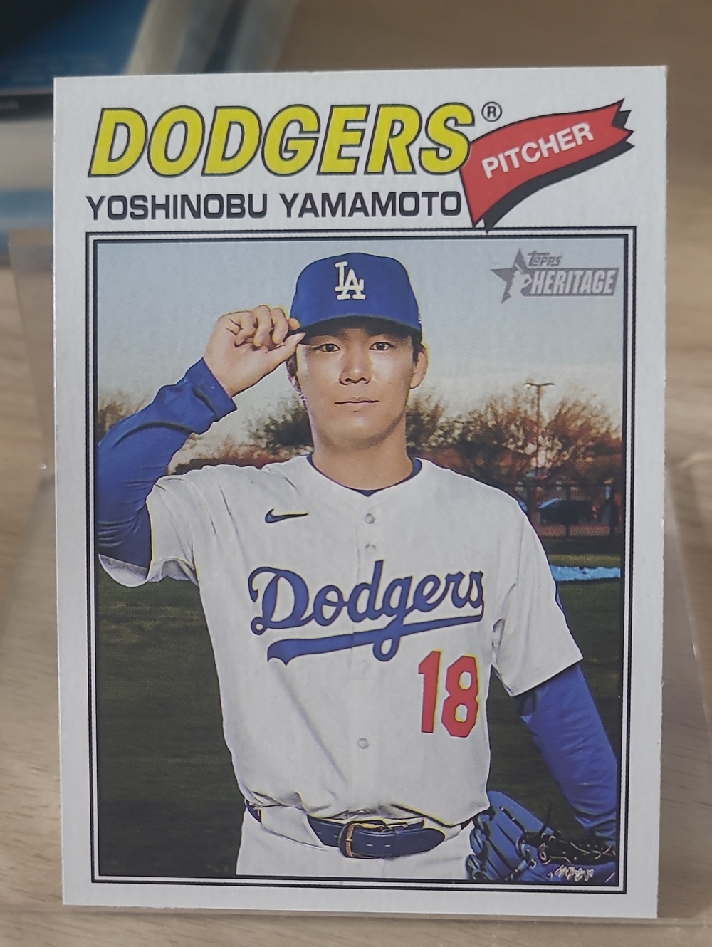 Dodgers Yoshinobu Yamamoto Baseball Card - 2026 Topps Heritage